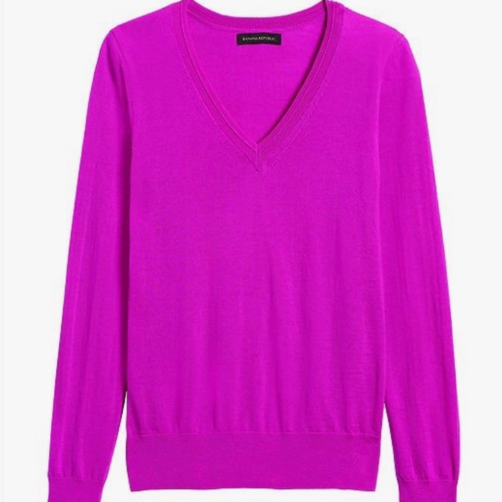 Banana Republic merino wool v-neck sweater SZ Smal
